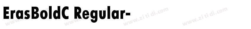 ErasBoldC Regular字体转换